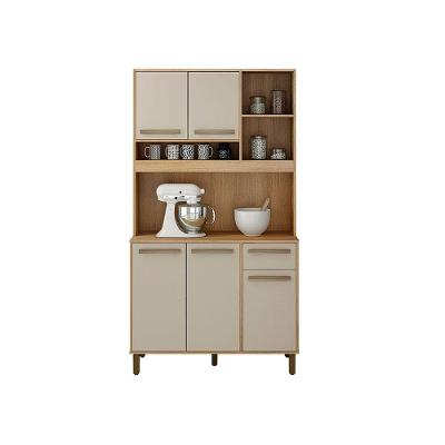 Armário De Cozinha 05 Portas 01 Gaveta Cinamono/Off White