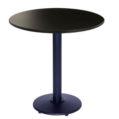 Mesa Bistrô Zeta 111,50 Cm (Altura) Com Tampo Em Mdp Redonda 60 Cm Preto
