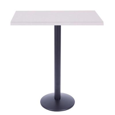 Mesa Bistrô Zeta 111,50 Cm (Altura) Com Tampo Em Mdp Quadrado 70 Cm Branco