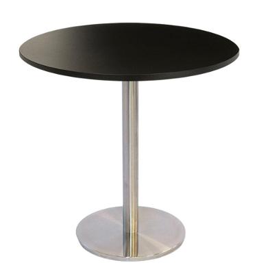 Mesa Bistrô Beta 112,50 Cm (Altura) Com Tampo Em Mdp Redonda 70 Cm Preto