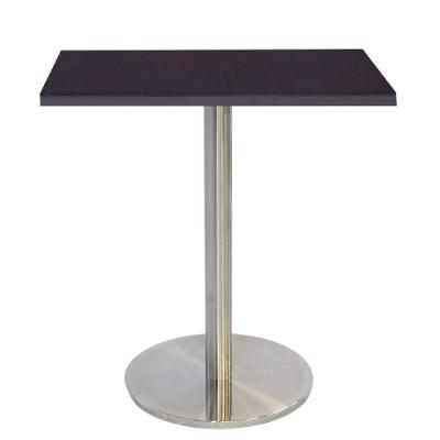 Mesa Bistrô Beta 112,50 Cm (Altura) Com Tampo Em Mdp Quadrado 80 Cm Preto