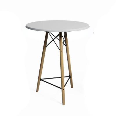 Mesa Bistrô De Madeira 60Cm Branco Cor: Branco