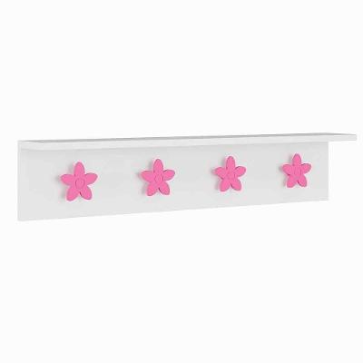 Cabideiro Infantil Branco/prink
