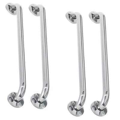 Alça Barra De Apoio Banheiro Inox Kit 4 Unidades 40 Cm Idoso