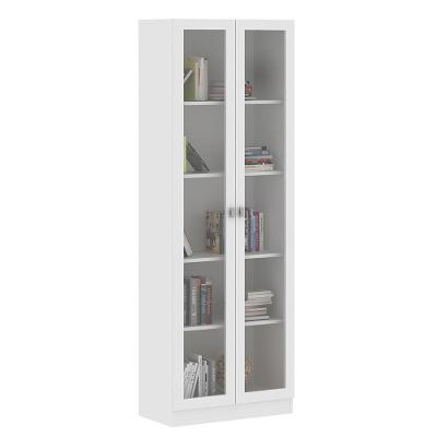 Estante Escritório 2 Portas Vidro Cannes 171X59 Branco
