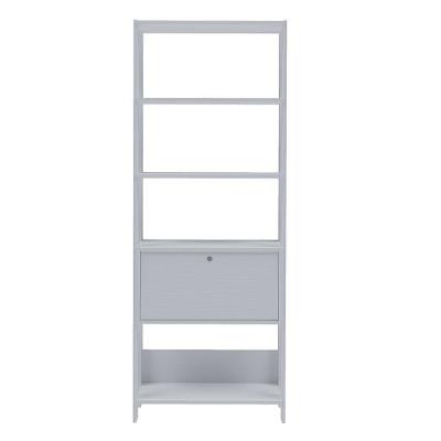 Estante Para Livros Match 1 Porta 3 Prateleiras Branco Artely Branco