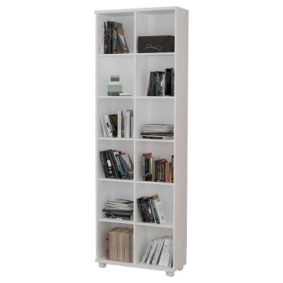 Estante Livreiro Multiuso 12 Nichos Legend Branco Mpozenato