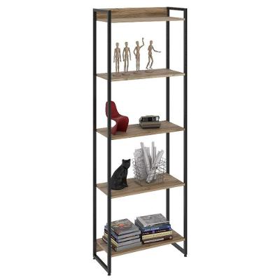 Estante Livreiro Multi Dynamica Industrial 60cm 5 Prateleiras C08 Carvalho