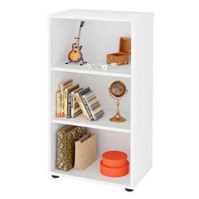 Estante Livreiro Clean com 2 Prateleiras Artany Branco