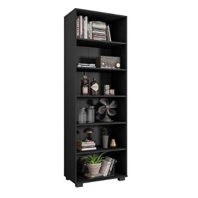 Estante de Livros para Escritório Home Office Alf Preto