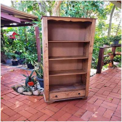 Livreiro 4 Prateleiras E Uma Gaveta 185x85x32 Móveis Rio Negrinho