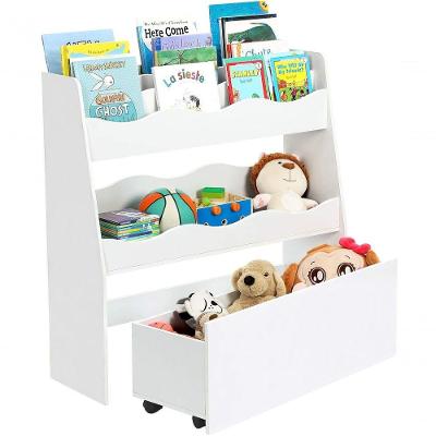 Organizador Livreiro Com Baú Enrico 100% Mdf Livros Caixa