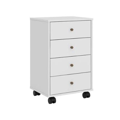 Gaveteiro 4 Gavetas Office Presence Branco Demobile