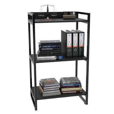 Estante Livreiro Multi Prisma Estilo Industrial 60cm 3 Prateleiras C08 Preto Onix - Mpozenato
