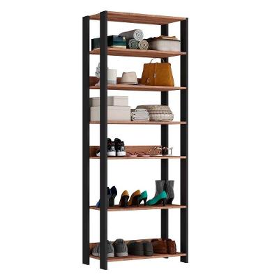 Estante Multi Com Prateleiras Industrial F04 Preto/solanum