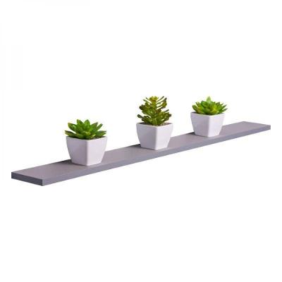 Prateleira 80 x 15cm Cinza Claro Invisível