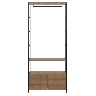Estante Multiuso Steel Quadra 27812 2 Gavetas Vermont/preto