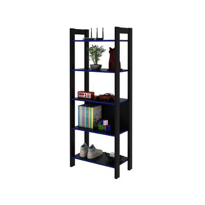 Estante Para Escritório Me4166 Mdp Preto/Azul