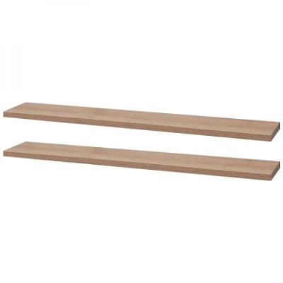 Kit 2 Prateleiras 50 X 20cm Carvalho Suporte Invisível