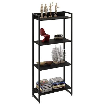 Estante Livreiro Multi Dynamica Industrial 60cm 4 Prateleiras C08 Preto ônix