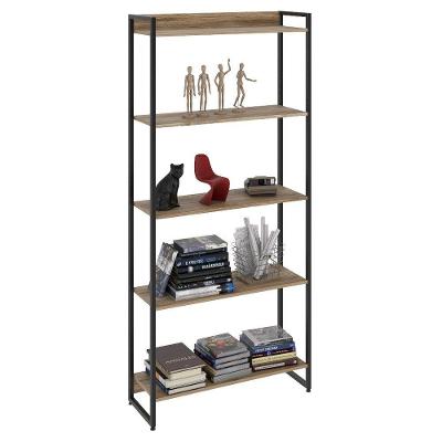 Estante Livreiro Multi Dynamica Industrial 80Cm 5 Prateleiras C08 Carvalho