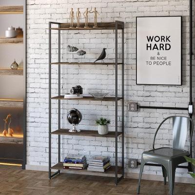 Estante Livreiro Multi Dynamica Industrial 80Cm 5 Prateleiras C08 Carvalho Dark