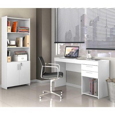 Escritório Compacto 2 Peças Office Branco