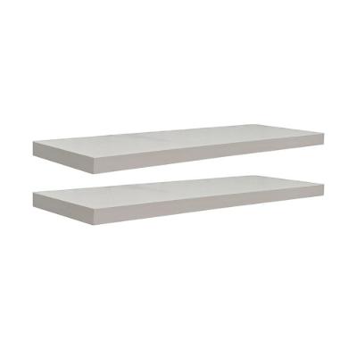 Kit 2 Prateleiras 60 x 15cm Branco Espessura 25mm Invisível