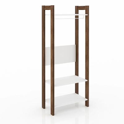 Armário Closet Aberto Az1029 Mdp Branco Nogal Gran Belo