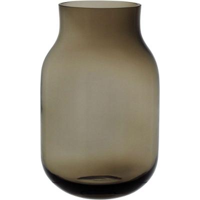 Vaso 28x12x12cm Vidro âmbar
