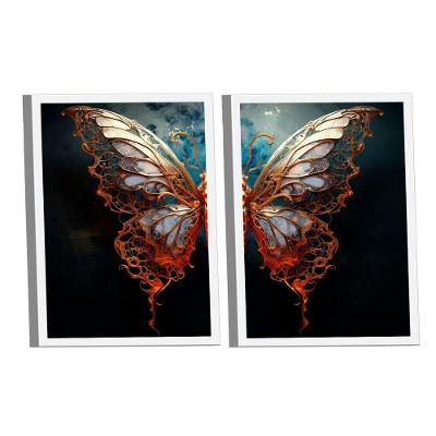 Dupla De Quadros Light Butterfly -- Br Artes