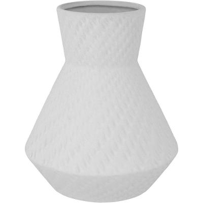 Vaso 20x17x17cm Cerâmica Branco