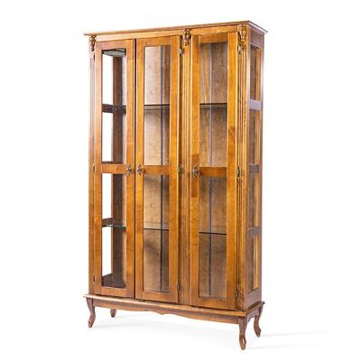 Cristaleira Alta Antique 3 Portas 2075 Imbuia - Verniz