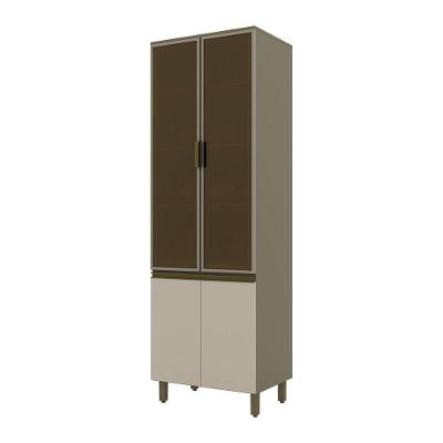 Cristaleira 04 Portas 71,5 Cm Connect Henn Duna Com Cristal