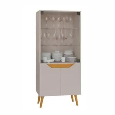 Cristaleira Plena 4 Portas Jcm Movelaria Off White Cinamomo