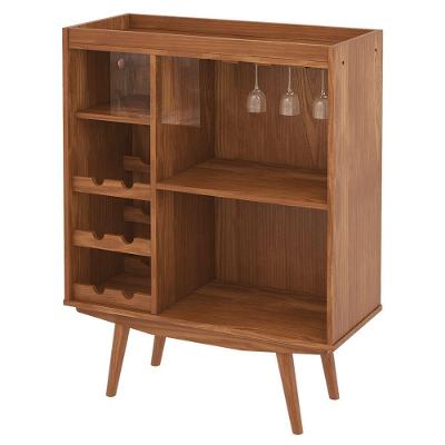 Cristaleira Bar com Adega Clear Imbuia