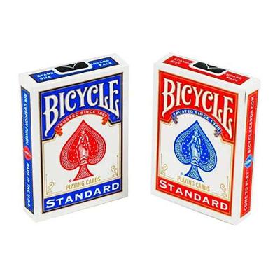 Par de Baralhos Stadard Bicycle ( Vermelho+Preto ou Azul) M+