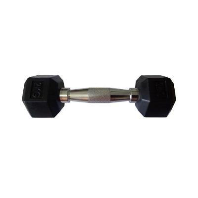 Halteres Sextavado Injetado com Pegada Cromada 2,0Kg