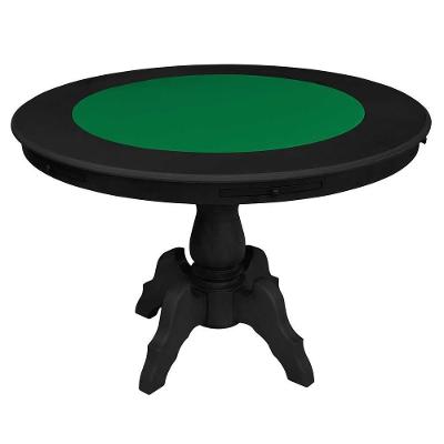 Mesa de Jogos 6 Lugares com Gavetas e Porta Copos