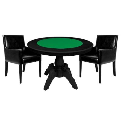 Mesa de Jogos Redonda com 2 Cadeiras