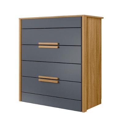 Cômoda 4 Gavetas Dhara Freijó Cinza 997031 Moval