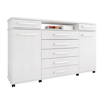 Cômoda Casal 7 Gavetas London Branco 7130 Demóbile