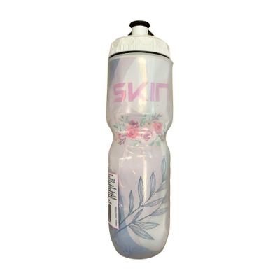 Garrafa Térmica De Ciclismo Skin 710ml - Branco/floral