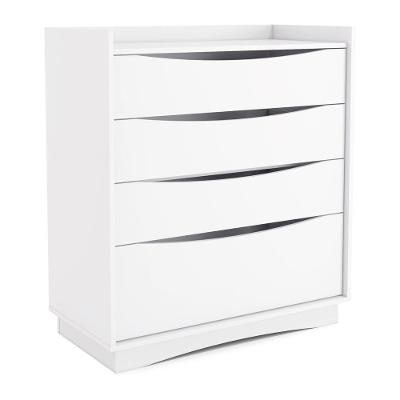 Cômoda Com 4 Gavetas Multimóveis Cr35152 Branco Branco