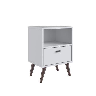 Mesa De Cabeceira 35cm 1 Nicho 1 Gaveta Cb201 Branco