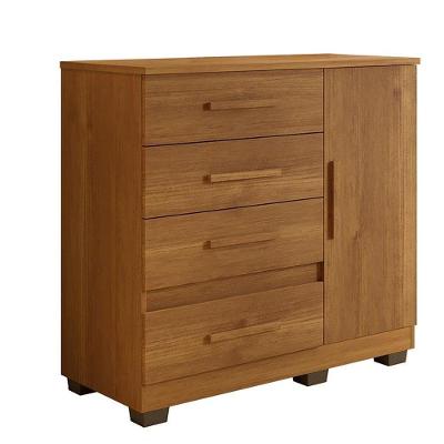 Comoda New Florença Quarto Com 4 Gavetas E 1 Porta Cinamomo Cinamomo