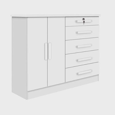 Cômoda 5 Gavetas 2 Portas New Athos Branco