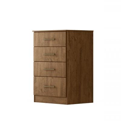 Cômoda 4 Gavetas Ms913 Castanho Wood Moval Castanho Wood