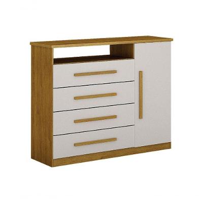 Cômoda 1 Porta 4 Gavetas Diamante Leifer Móveis