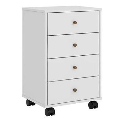 Gaveteiro De 4 Gavetas Office Presence Branco